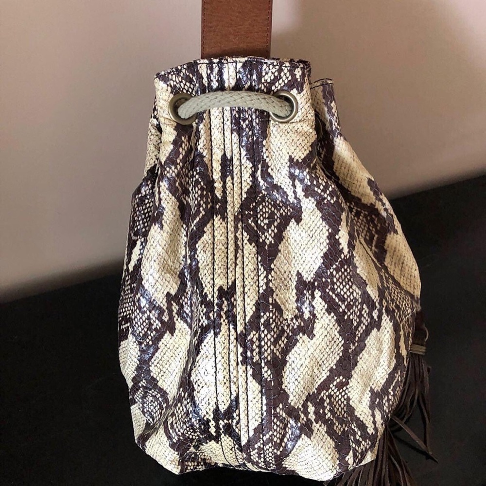 SOLD Lanvin Python Bucket Bag - Picture 3 of 10